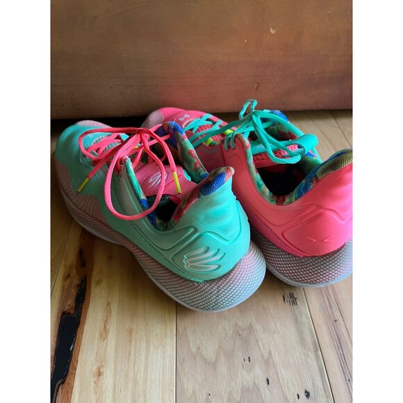 Under Armour Curry HOVR Splash 2 Sour Patch Shoes 3025637-600 Mens Size 11.5 - Picture 2 of 12